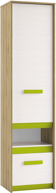 Polcos szekrény Best 06 Vad tölgy + Fehér