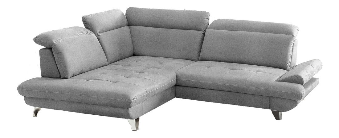 Rohová sedačka BRW Romana (svetlosivá) (L)