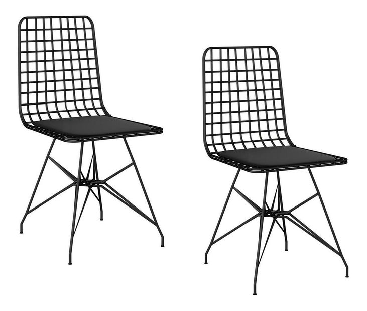 Set 2ks. jedálenských stoličiek Pukobo 1 (čierna) 