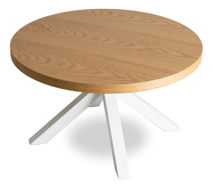 Stolić za kavu Ligamentos (zlatni hrast + bijela) 