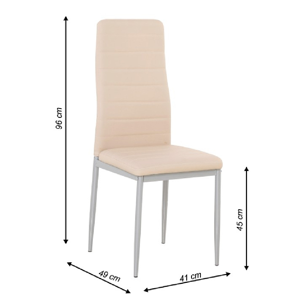 Scaun de sufragerie Toe nova (Roz)