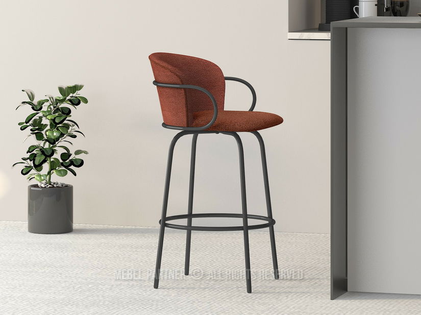 Scaun bar Simonte (negru)