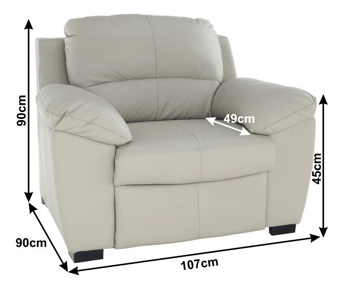 Fotoliu din piele Danyel