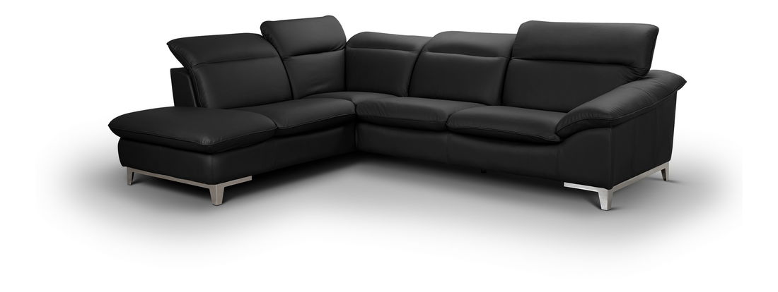 Rohová sedačka BRW Teresa (čierna) (L)