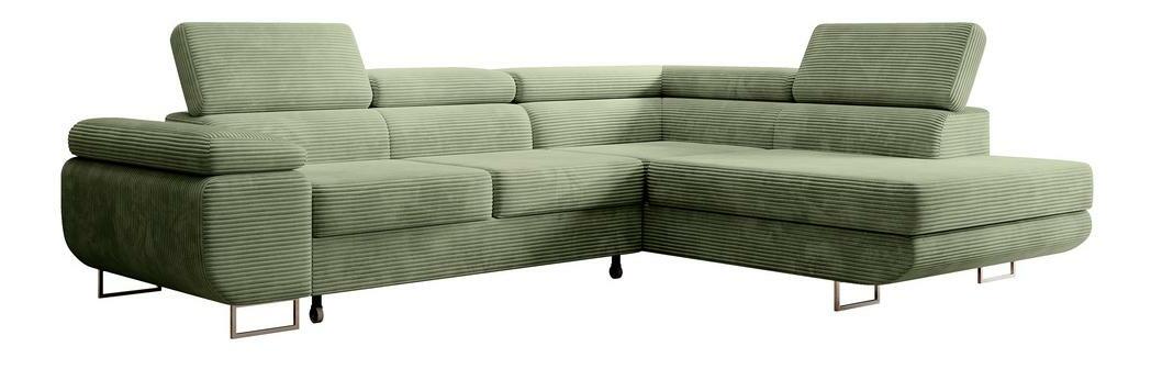 Colțar Stiletto (D) (verde marin + argintiu)