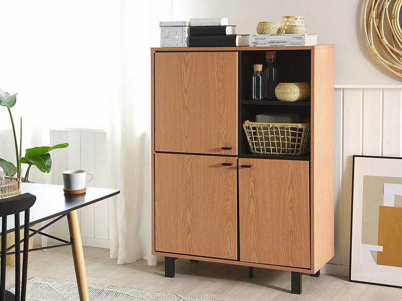 Skrinka PARKES (svetlé drevo)