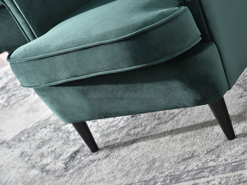 Relaxačné kreslo Margis (zelená + čierna)