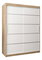 Šatníková skriňa 150 cm Verika 1 150 (dub sonoma + biela)