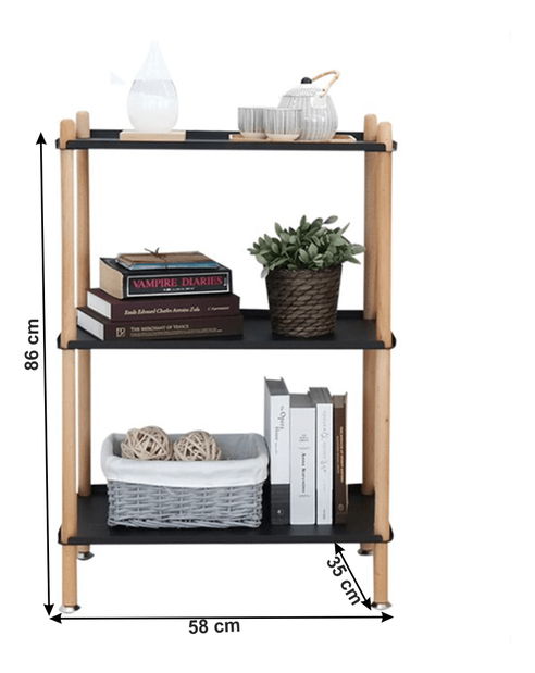 Regál Darina (bükk + fekete)