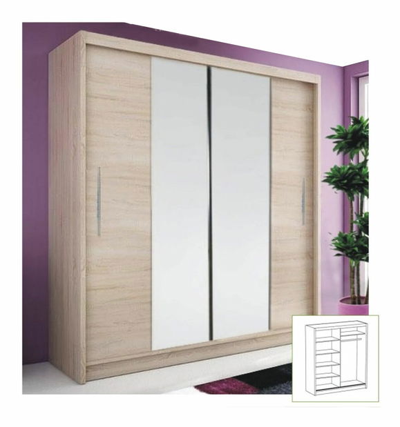 Šatníková skriňa Boca I