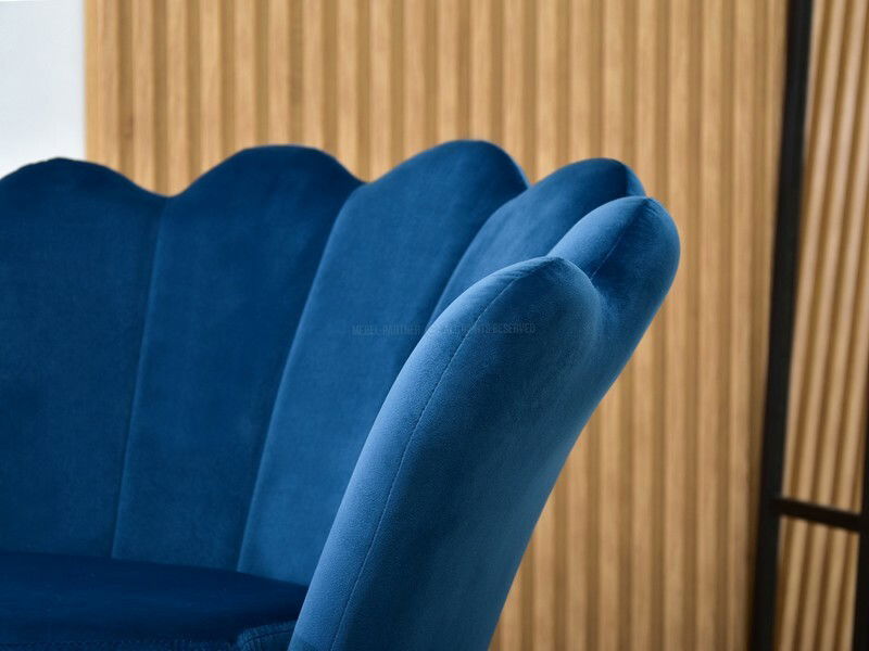 Kreslo Lasair (námornícka + zlatá)