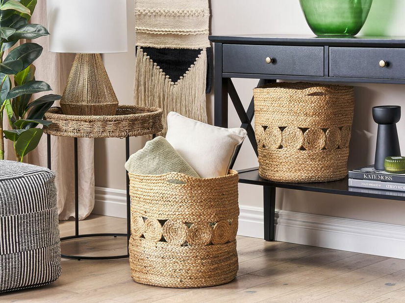 Set 2 buc coșuri depozitare Atle (natural)