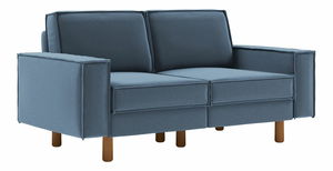 Pohovka dvojsedačka Spary 2 (morská + orech)