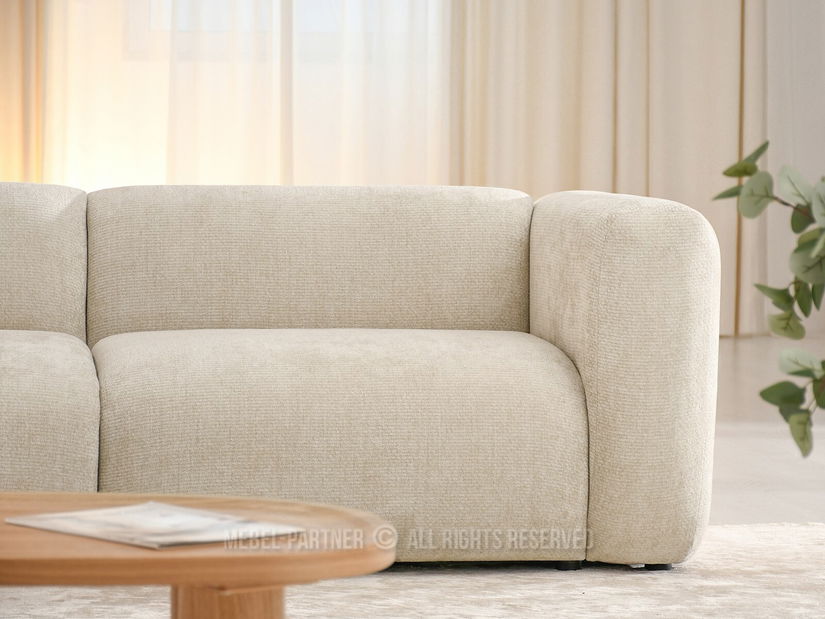 Canapea două locuri Baltza (bej + negru)