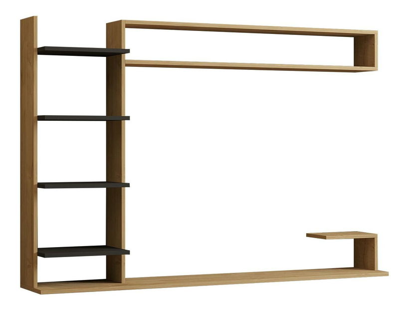 Mobilier living Pikovo (stejar zafir + antracit) 