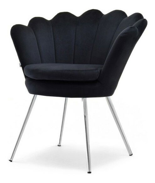 Fotelja Lasair (crna + zlatna)