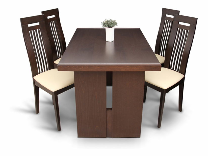 Masă de sufragerie Mahu Nuc (pentru 4 persoane)