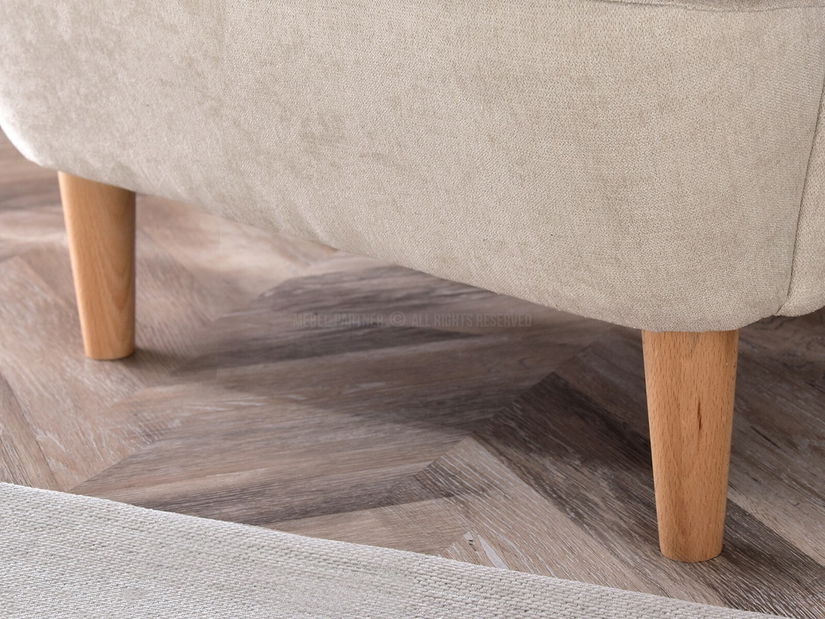 Fotoliu cu urechi Margis (nisipiu + nuc)