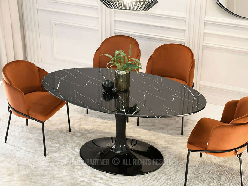 Jedálenský stôl Iniciara (čierna)