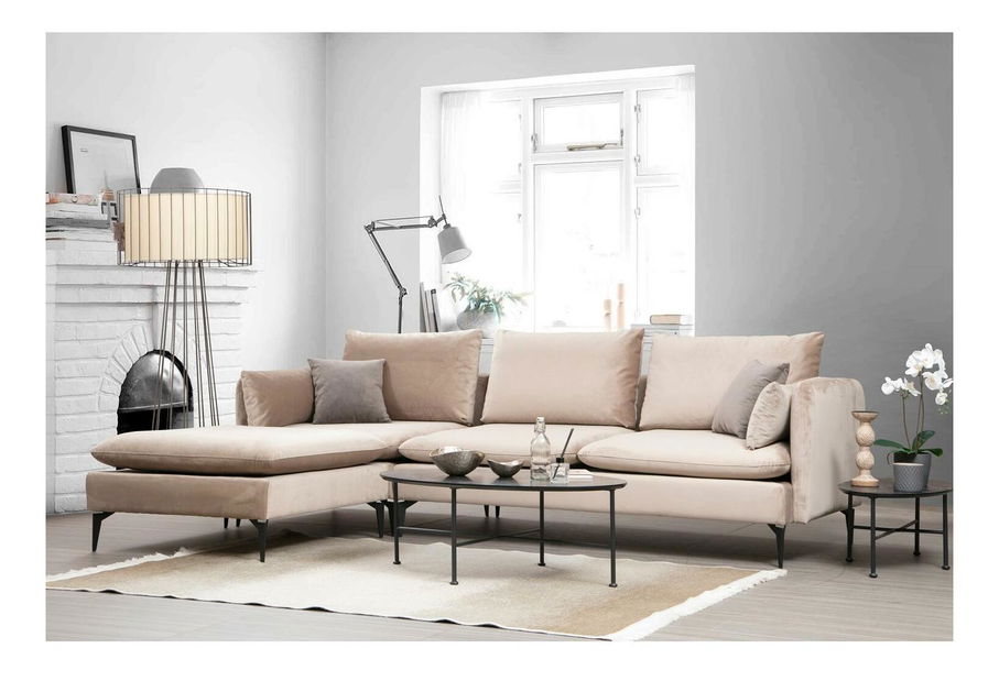 Kutna garnitura Felorexa (bež + crna)