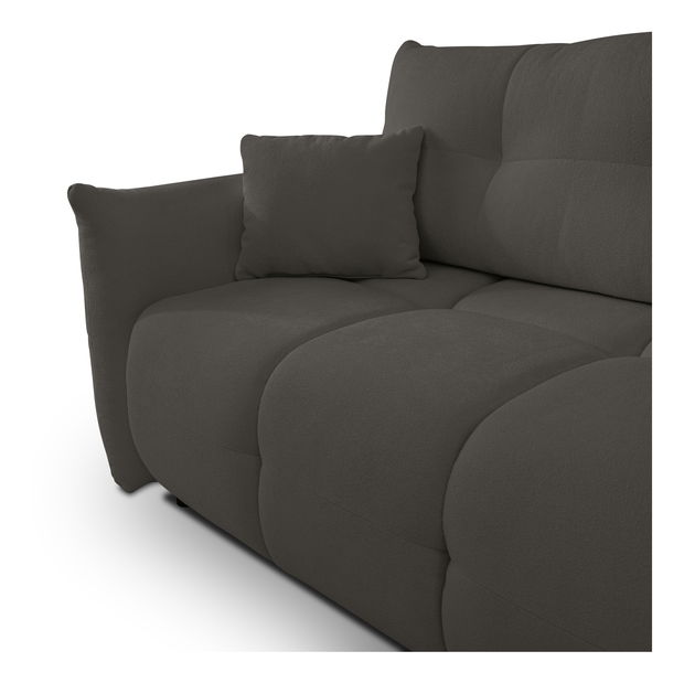 Kutna garnitura Basical (sivo-crna) (D)