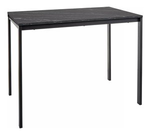 Jedálenský stôl Moronto (čierna + mramor čierny) (pre 4 osoby)