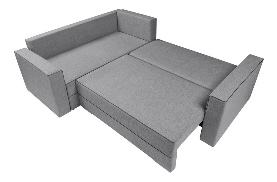 Rohová sedačka BRW Matt Lux 3DL.URC svetlosivá (L)