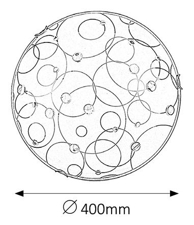 Aplică Jolly 1862 (motiv alb + mânere crom)