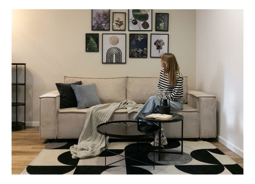 Pohovka trojsedačka Copenhagen (karamelová + čierna)