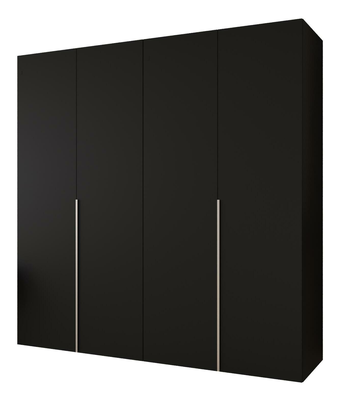 Šatníková skriňa 200 cm Alice 1 (čierna + kašmír)