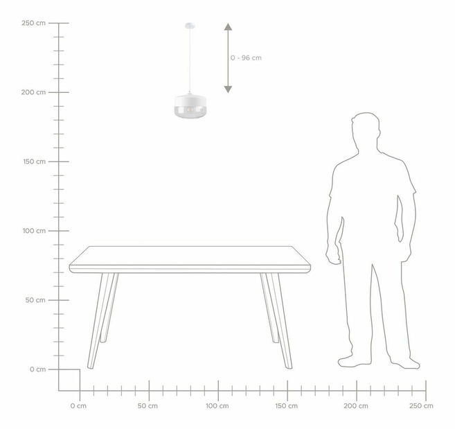 Függő lámpa Murey (fehér)