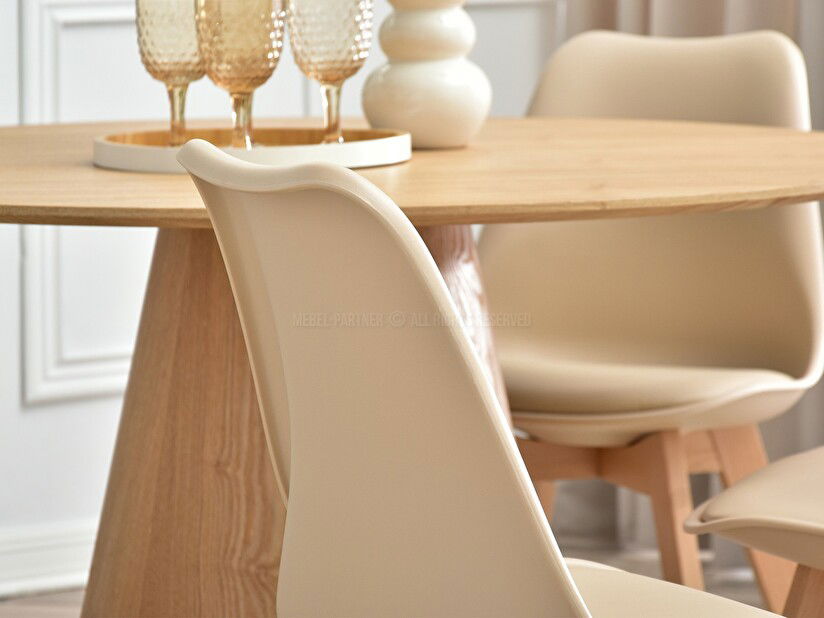 Stolica Large Wood (bež + crna)