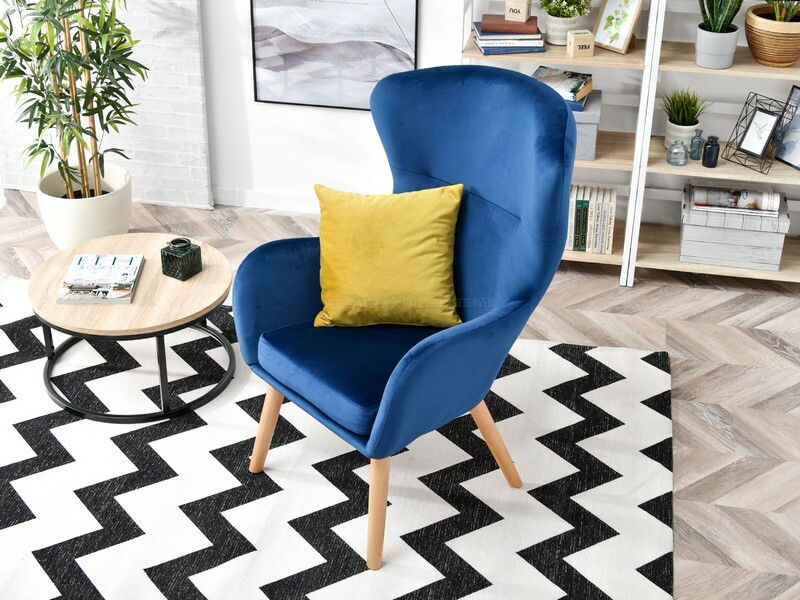 Fotoliu Leto (albastru marin + fag)