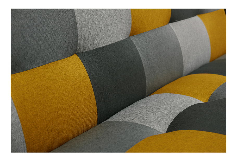 Sofa Arabella (boja senfa + siva)