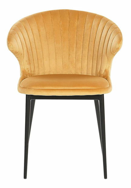 Set blagovaonskih stolica 2 kom. AUGLI (tkanina) (žuta)