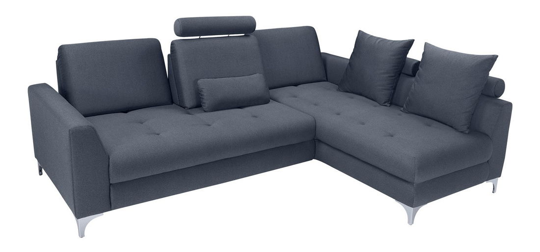 Rohová sedačka BRW Ivette 2F.REC (sivomodrá) (P)