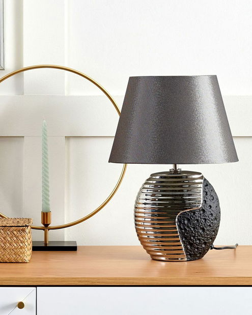 Stolná lampa Exa (tmavosivá)