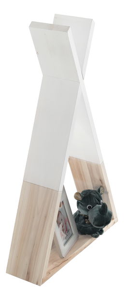 Raft pentru copii Cinderella (alb + natural)