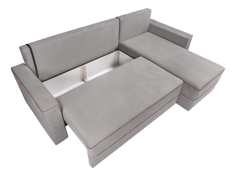 Rohová sedačka BRW Berg Lux 3DL.URC (sivá) (P)