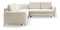 Rohová sedacia súprava Loreeen (krémová) (L)