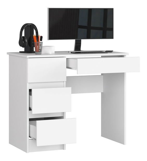 PC asztal Benicio II (fehér) (B)
