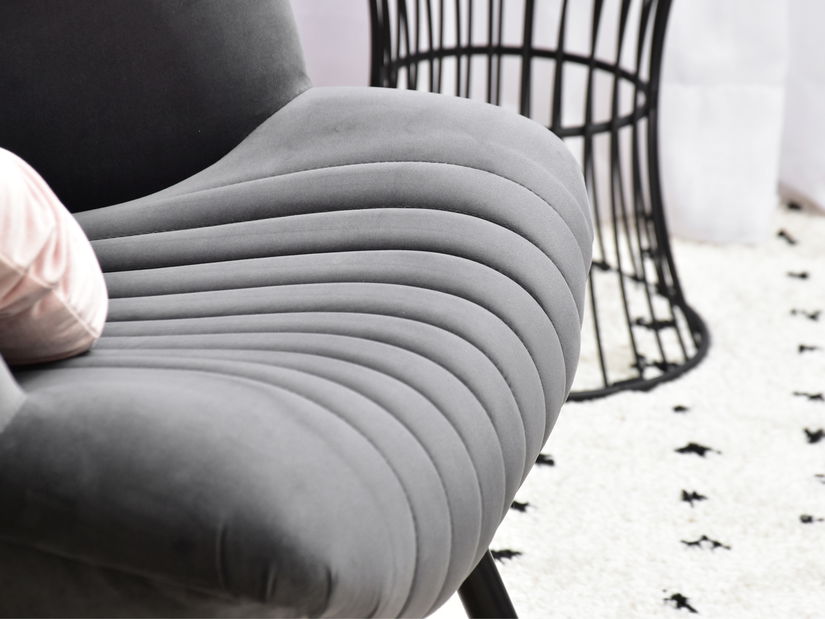 Relaxačné kreslo Lanzaris (grafitová + čierna)