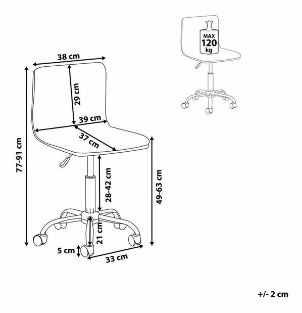 Kancelárske kreslo Orlo (béžová)