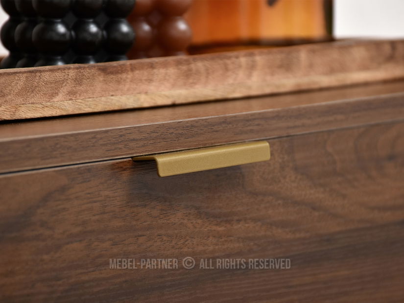 Konzolni stolić Norma M (orah + zlatna)