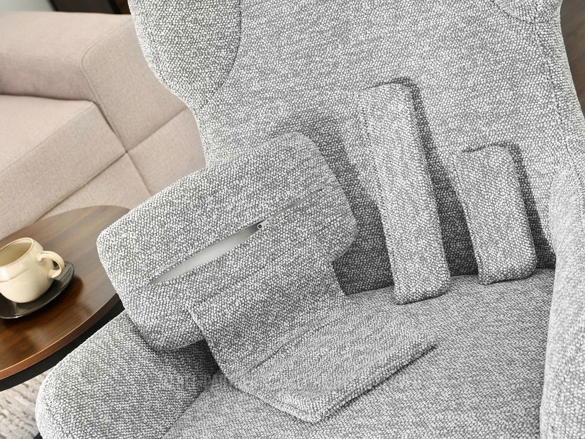 Fotoliu Irma (gri + negru)