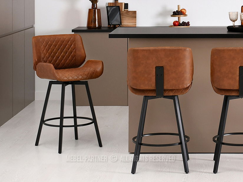 Stolička Pia (hnedá + čierna)