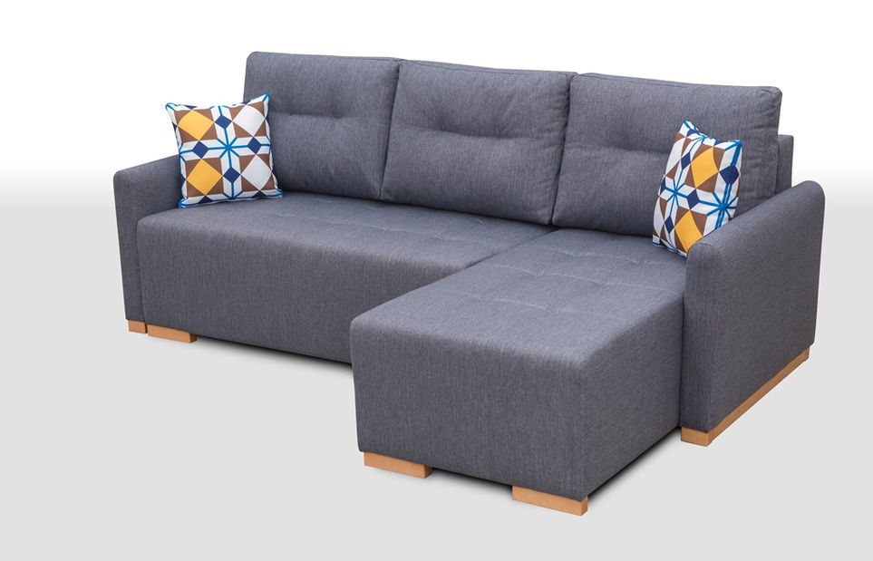 Rohová sedačka Xantho (sivá) (P)