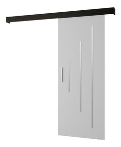 Uși culisante 80 cm Slavdro 3 (alb mat + negru mat)
