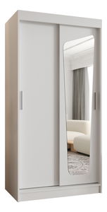 Dulap de haine 100 cm Mokka (alb)