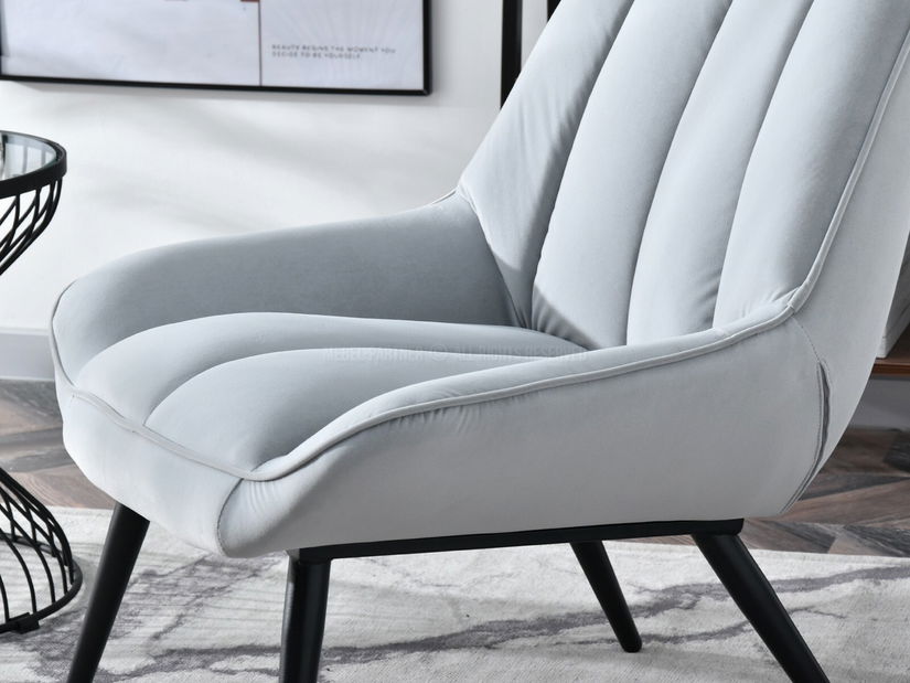 Fotel Zolta (szürke + fekete)